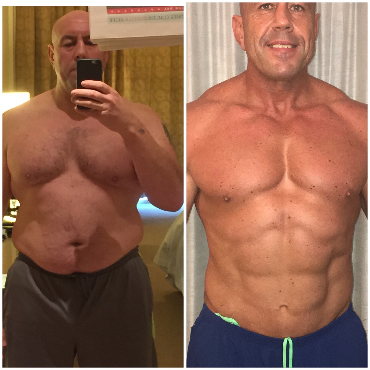 Testimonio de transformación corporal masculina con Keto Reto